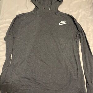 Nike Women’s Dark Gray Turtle Neck Hoodie